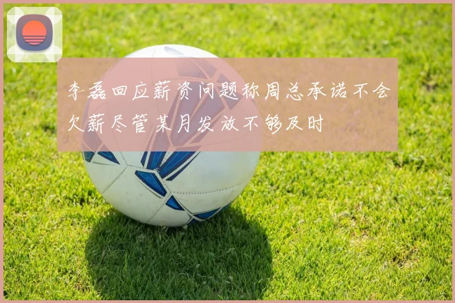 李磊回应薪资问题称周总承诺不会欠薪尽管某月发放不够及时