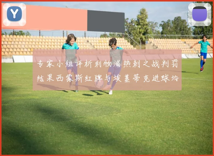 专家小组评析利物浦热刺之战判罚结果西蒙斯红牌与埃基蒂克进球均属合理